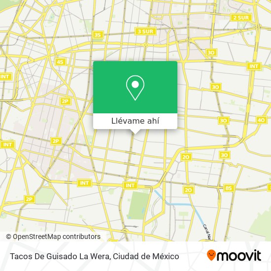 Mapa de Tacos De Guisado La Wera