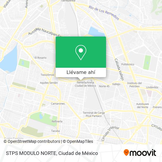 Mapa de STPS MODULO NORTE