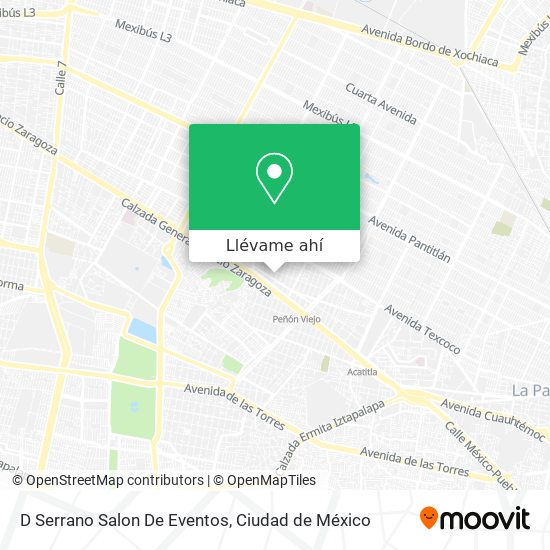 Mapa de D Serrano Salon De Eventos