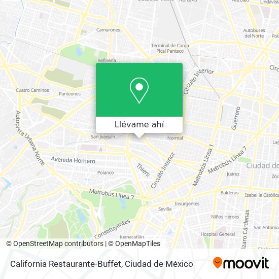 Cómo llegar a California Restaurante-Buffet en Tultitlán en Autobús o Metro?