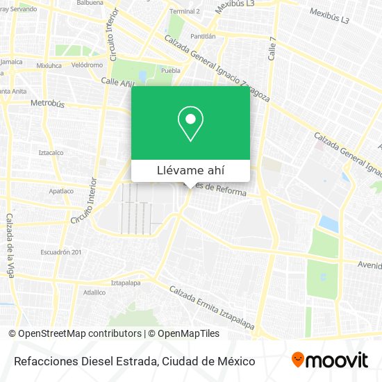 Mapa de Refacciones Diesel Estrada