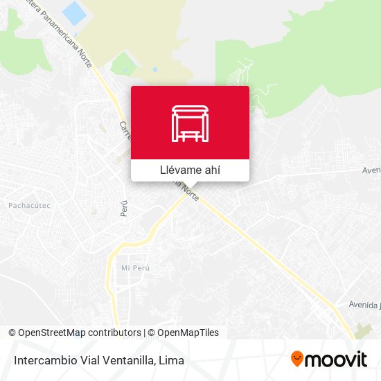 Mapa de Intercambio Vial Ventanilla