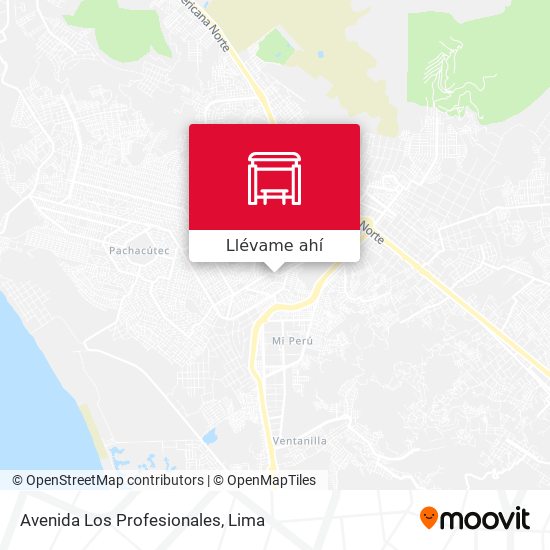 Mapa de Avenida Los Profesionales