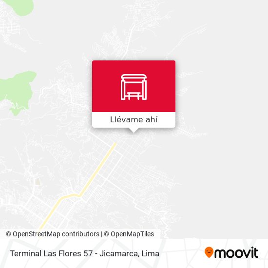 Mapa de Terminal Las Flores 57 - Jicamarca