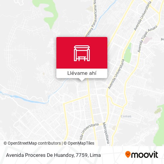 Mapa de Avenida Proceres De Huandoy, 7759