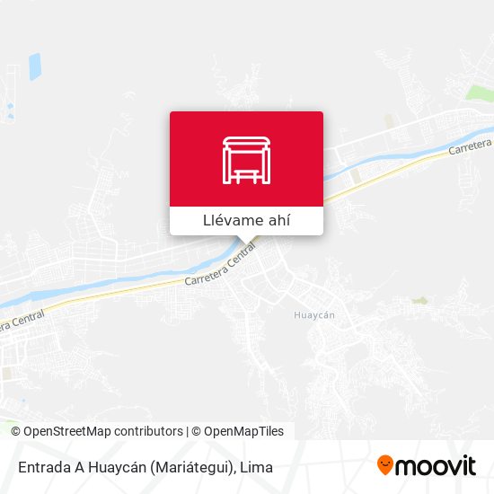Mapa de Entrada A Huaycán (Mariátegui)