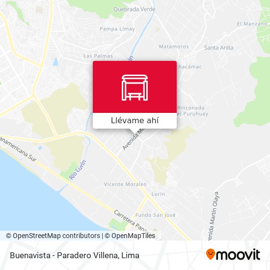 Mapa de Buenavista - Paradero Villena