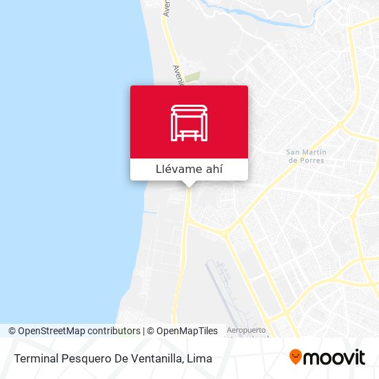 Mapa de Terminal Pesquero De Ventanilla