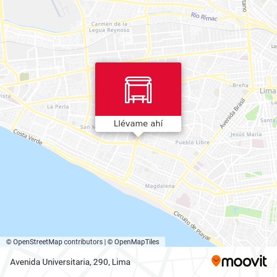 Mapa de Avenida Universitaria, 290