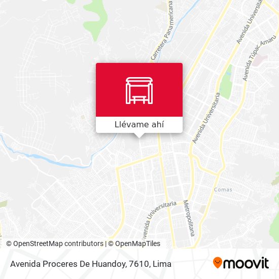 Mapa de Avenida Proceres De Huandoy, 7610