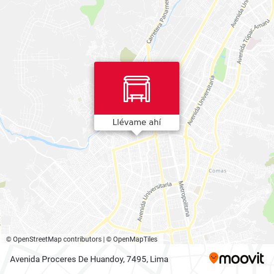 Mapa de Avenida Proceres De Huandoy, 7495