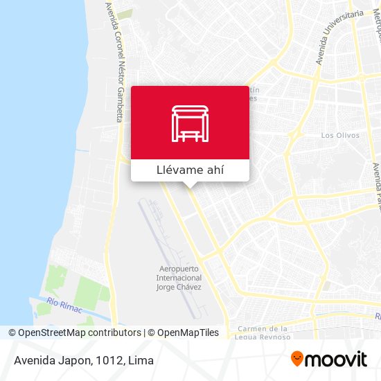 Mapa de Avenida Japon, 1012