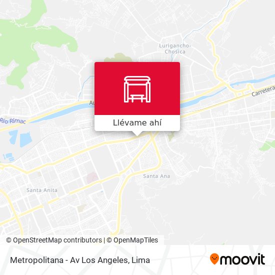 Mapa de Metropolitana - Av Los Angeles