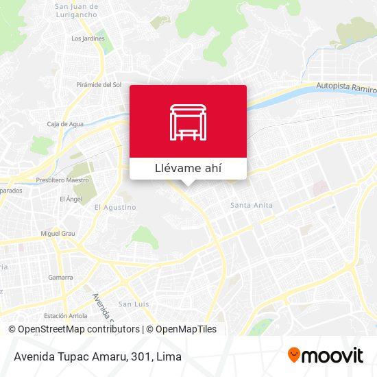 Mapa de Avenida Tupac Amaru, 301