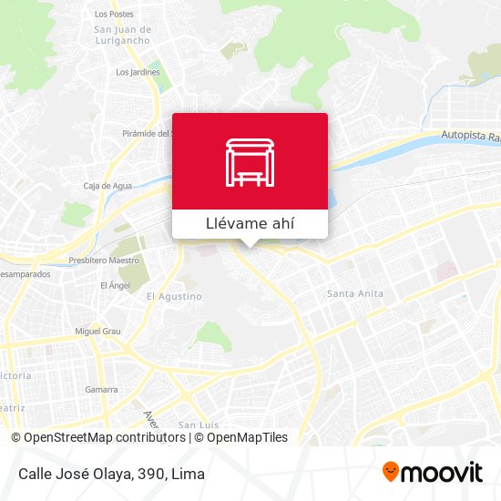 Mapa de Calle José Olaya, 390
