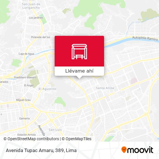 Mapa de Avenida Tupac Amaru, 389