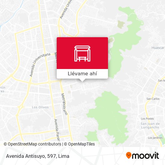 Mapa de Avenida Antisuyo, 597