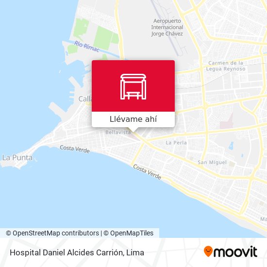 Mapa de Hospital Daniel Alcides Carrión
