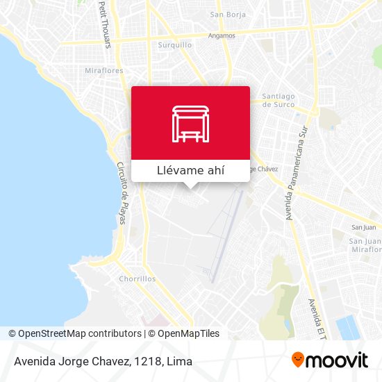 Mapa de Avenida Jorge Chavez, 1218