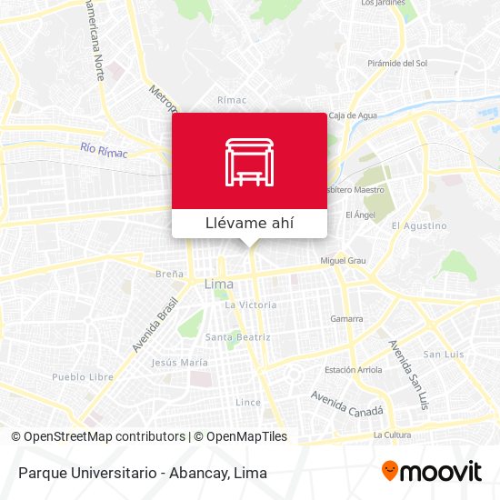 Mapa de Parque Universitario - Abancay