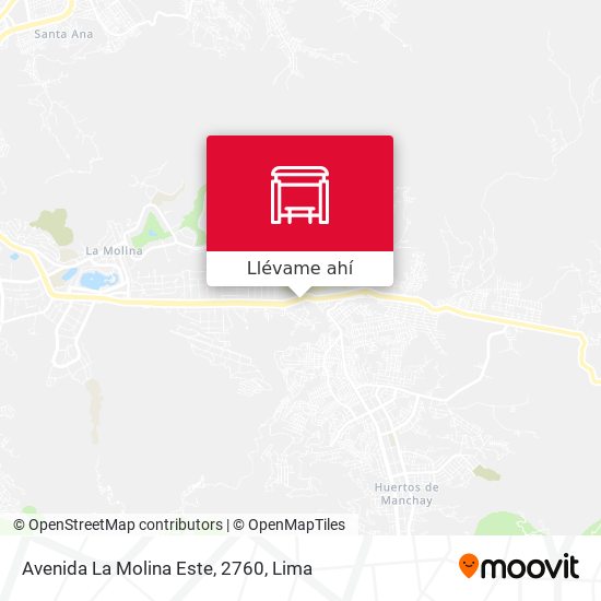 Mapa de Avenida La Molina Este, 2760
