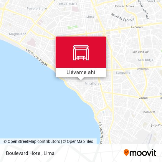 Mapa de Boulevard Hotel