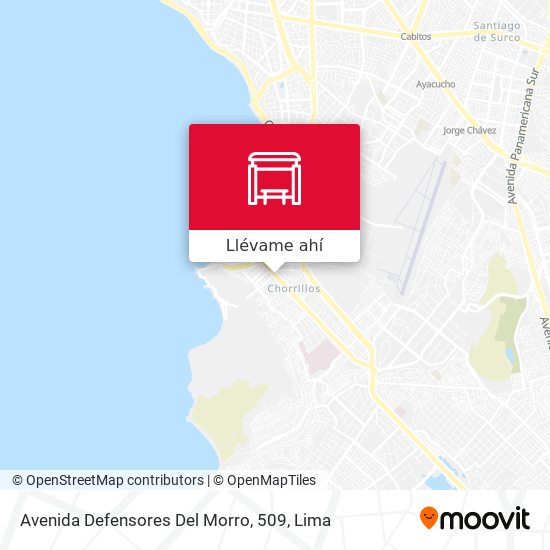 Mapa de Avenida Defensores Del Morro, 509