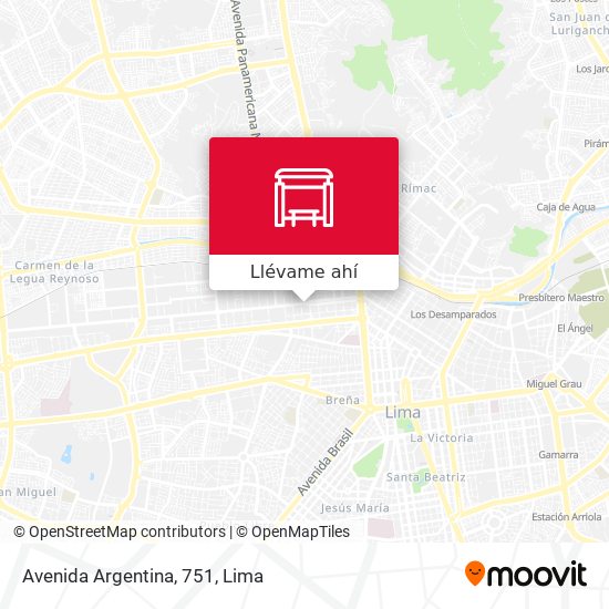 Mapa de Avenida Argentina, 751