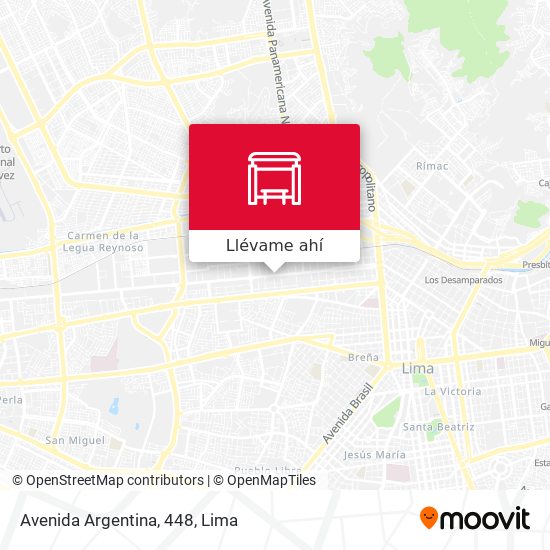 Mapa de Avenida Argentina, 448