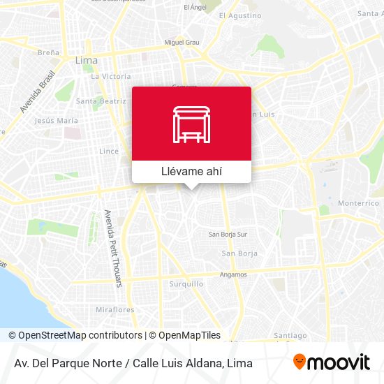 Mapa de Av. Del Parque Norte / Calle Luis Aldana