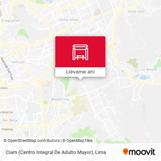 Mapa de Ciam (Centro Integral De Adulto Mayor)