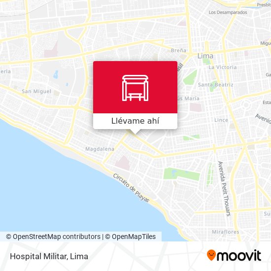 Mapa de Hospital Militar