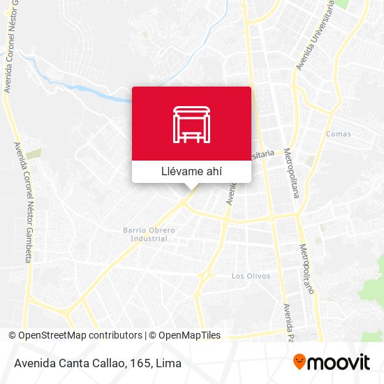 Mapa de Avenida Canta Callao, 165