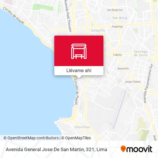 Mapa de Avenida General Jose De San Martin, 321