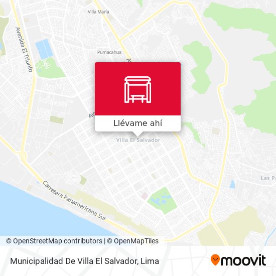 Mapa de Municipalidad De Villa El Salvador