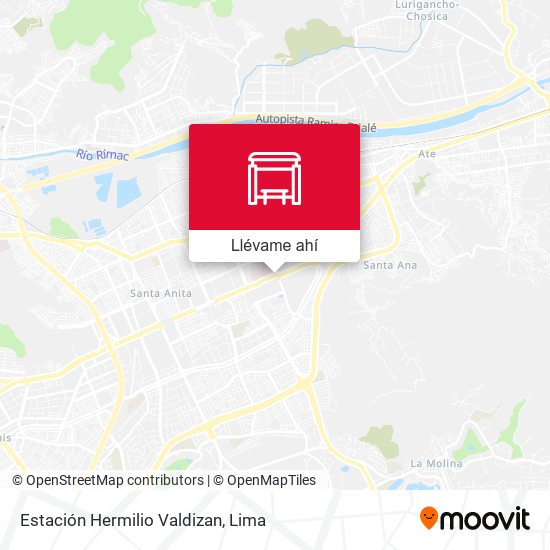 Mapa de Estación Hermilio Valdizan