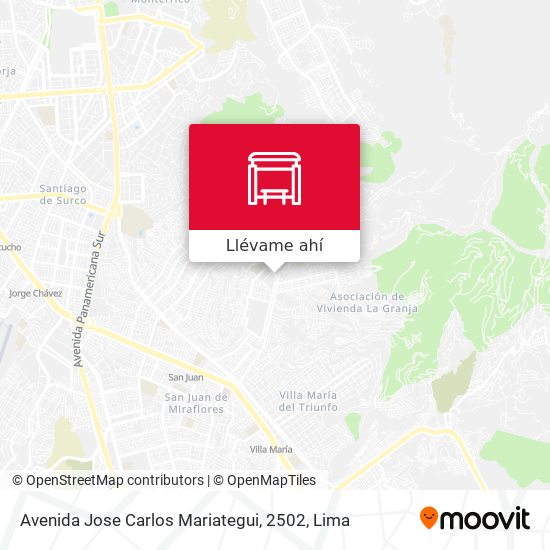 Mapa de Avenida Jose Carlos Mariategui, 2502
