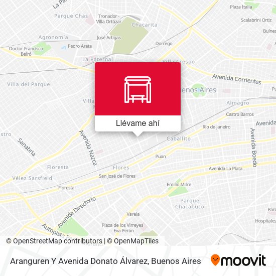 Mapa de Aranguren Y Avenida Donato Álvarez