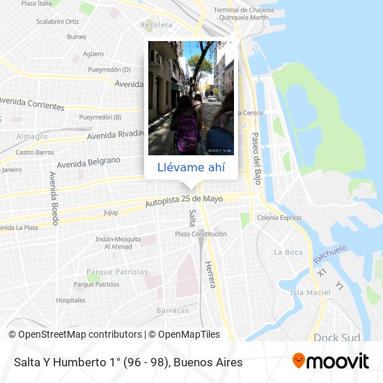 Mapa de Salta Y Humberto 1° (96 - 98)