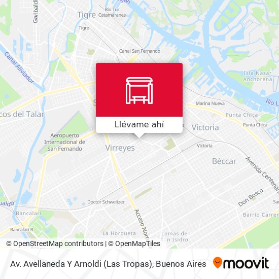 Mapa de Av. Avellaneda Y Arnoldi (Las Tropas)