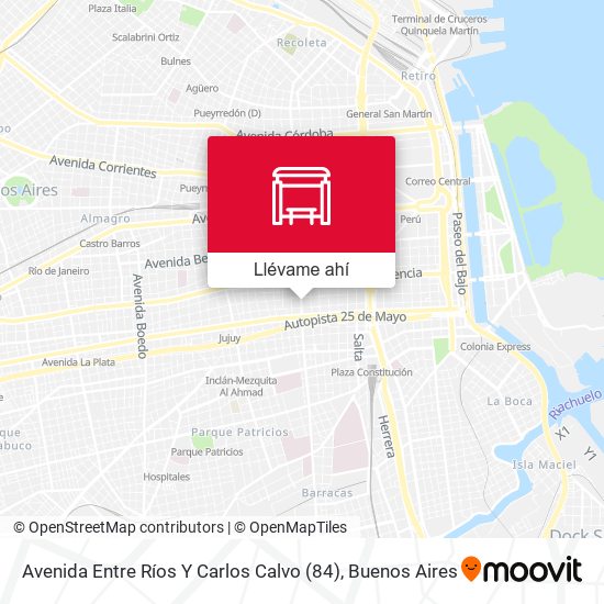 Mapa de Avenida Entre Ríos Y Carlos Calvo (84)