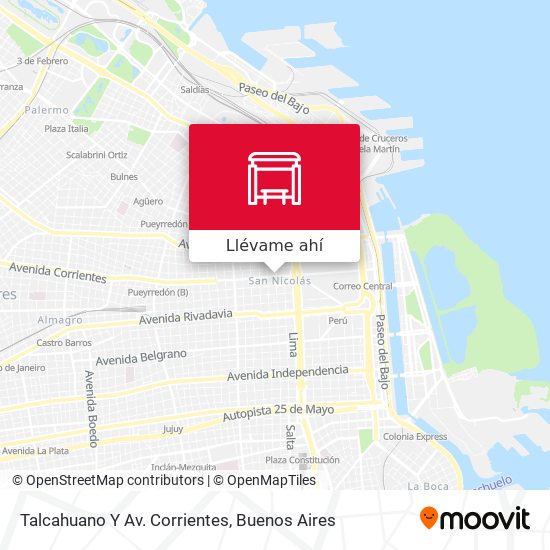 Mapa de Talcahuano Y Av. Corrientes
