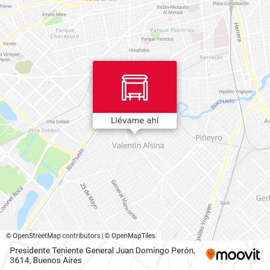 Mapa de Presidente Teniente General Juan Domingo Perón, 3614