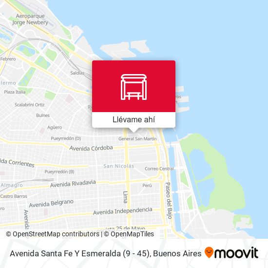 Mapa de Avenida Santa Fe Y Esmeralda (9 - 45)