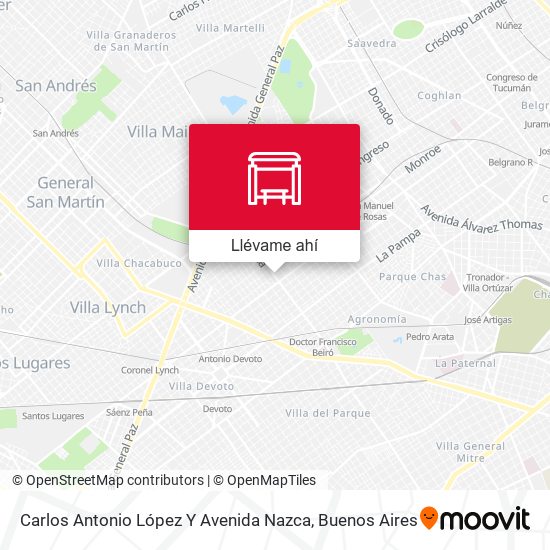 Mapa de Carlos Antonio López Y Avenida Nazca