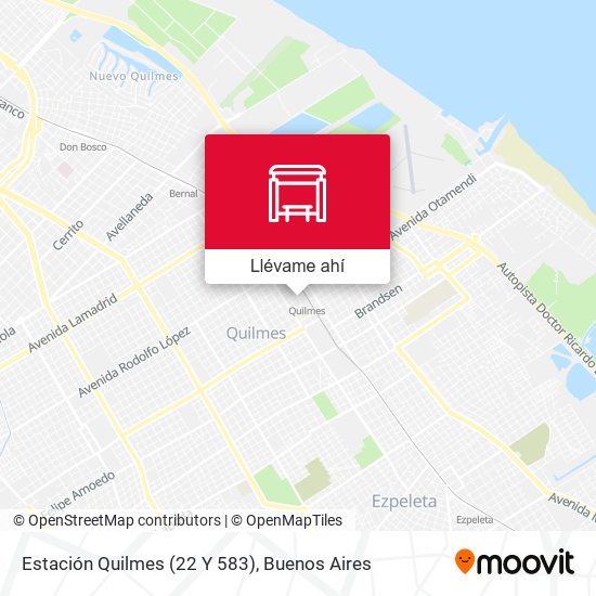 Mapa de Estación Quilmes (22 Y 583)