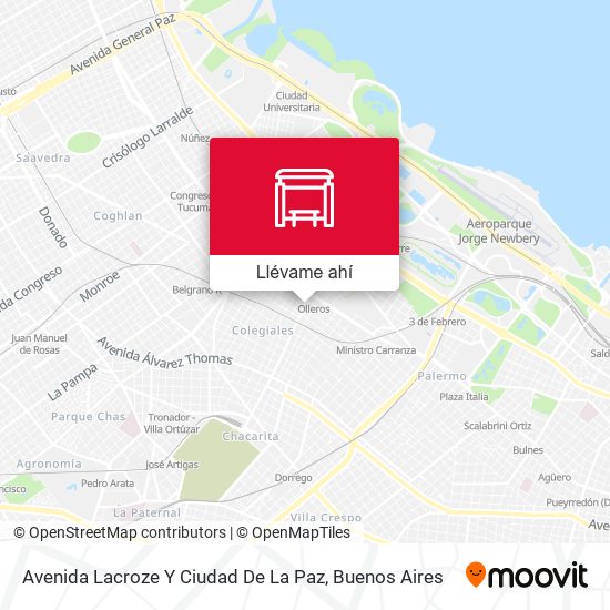 Mapa de Avenida Lacroze Y Ciudad De La Paz