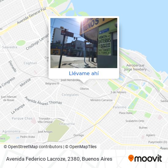 Mapa de Avenida Federico Lacroze, 2380