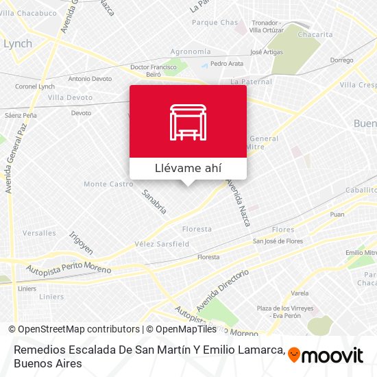 Mapa de Remedios Escalada De San Martín Y Emilio Lamarca