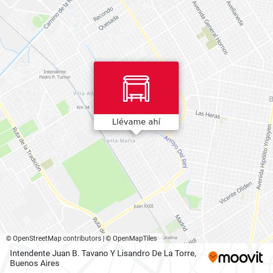 Mapa de Intendente Juan B. Tavano Y Lisandro De La Torre